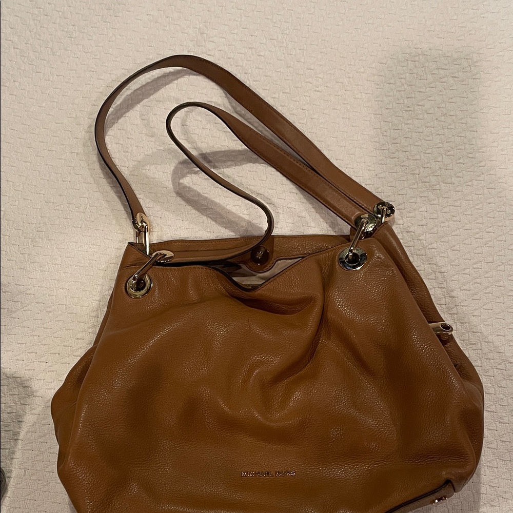 Michael Kors Brown Leather Shoulder Bag